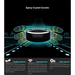 Planet Gates Size 7Q / MJ02 Black NFC Smart Finger Ring waterproof/dust-proof For Sony LG Samsung iphone HTC Android Mobile Phone Wear Magic Jakcom Smart Ring R3