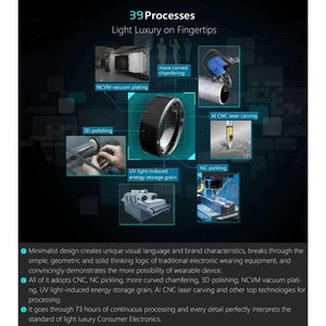 Planet Gates Size 7Q / MJ02 Black NFC Smart Finger Ring waterproof/dust-proof For Sony LG Samsung iphone HTC Android Mobile Phone Wear Magic Jakcom Smart Ring R3