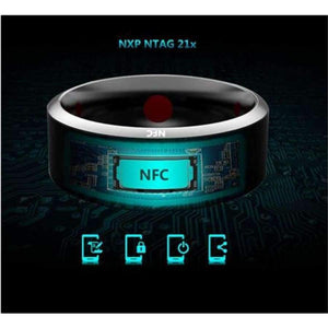 Planet Gates Size 7Q / MJ02 Black NFC Smart Finger Ring waterproof/dust-proof For Sony LG Samsung iphone HTC Android Mobile Phone Wear Magic Jakcom Smart Ring R3