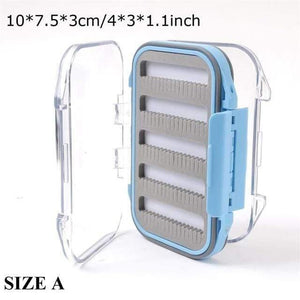 Planet Gates SIZE A 1 Fly Box Waterproof Slit Foam High Density 4 size Fly Fishing Tackle Box