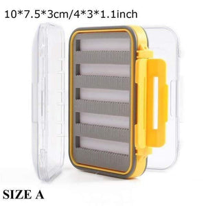 Planet Gates SIZE A 3 Fly Box Waterproof Slit Foam High Density 4 size Fly Fishing Tackle Box