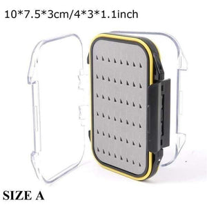 Planet Gates SIZE A 4 Fly Box Waterproof Slit Foam High Density 4 size Fly Fishing Tackle Box
