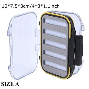 Planet Gates SIZE A Fly Box Waterproof Slit Foam High Density 4 size Fly Fishing Tackle Box