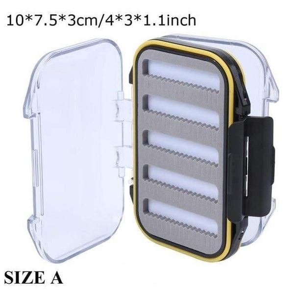 Planet Gates SIZE A Fly Box Waterproof Slit Foam High Density 4 size Fly Fishing Tackle Box