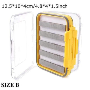 Planet Gates SIZE B 4 Fly Box Waterproof Slit Foam High Density 4 size Fly Fishing Tackle Box