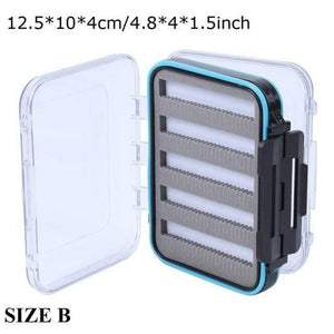 Planet Gates SIZE B Fly Box Waterproof Slit Foam High Density 4 size Fly Fishing Tackle Box