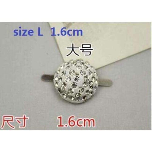 Planet Gates Size L 1 pair/lot Drill-shaped semi - circular sandals flower water diamond shoes buckle & luggage leather women 's shoes accessories