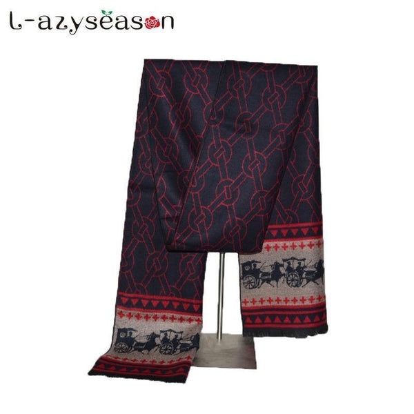 Planet Gates SJ006grayblack / 70.87 X11.81 INCH Men's Winter Cashmere Scarf Men Luxury Brand High Quality Neckerchief Winter Warm Soft Shawls