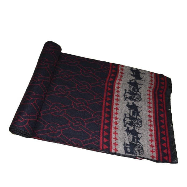 Planet Gates SJ006grayblack / 70.87 X11.81 INCH Men's Winter Cashmere Scarf Men Luxury Brand High Quality Neckerchief Winter Warm Soft Shawls