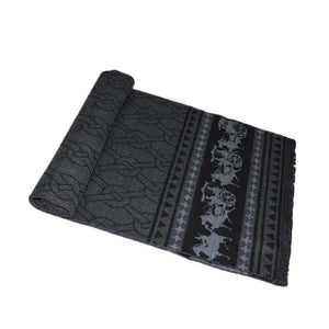 Planet Gates SJ006grayblack / 70.87 X11.81 INCH Men's Winter Cashmere Scarf Men Luxury Brand High Quality Neckerchief Winter Warm Soft Shawls