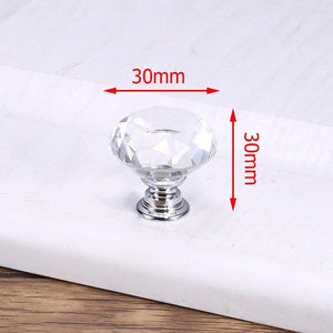 Luxury Diamond Crystal Handles Shoe Box Cabinet Handles Closet Door  Drawer Knobs Wardrobe Pulls Pullers With Screws Hardware