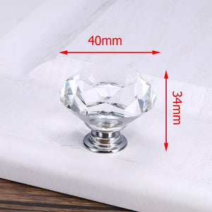 Luxury Diamond Crystal Handles Shoe Box Cabinet Handles Closet Door  Drawer Knobs Wardrobe Pulls Pullers With Screws Hardware