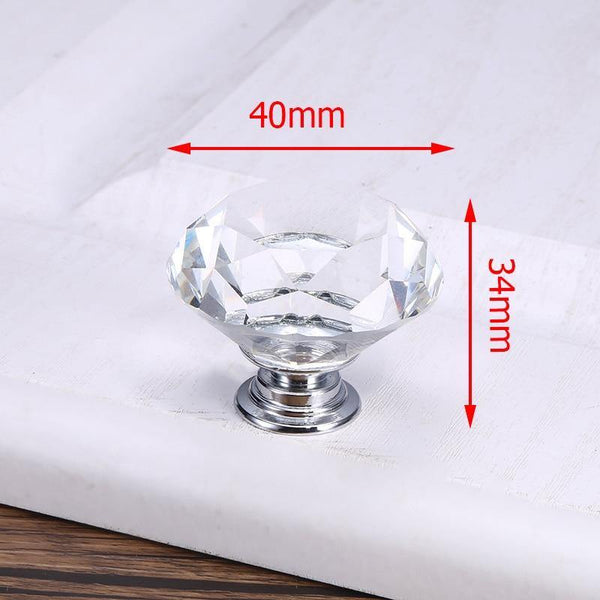 Luxury Diamond Crystal Handles Shoe Box Cabinet Handles Closet Door  Drawer Knobs Wardrobe Pulls Pullers With Screws Hardware