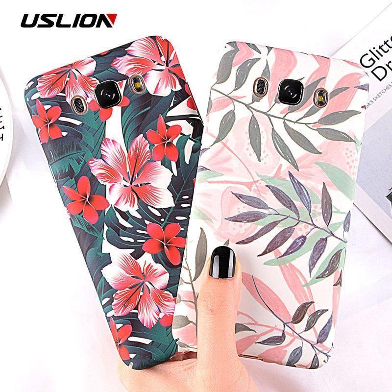 Planet Gates SJ3270 / for A3 2016 A310 USLION Case for Samsung Galaxy A8 A6 A7 A5 A3 J7 J5 J3 J2 Prime Flower Phone Cover Cases For Samsung Note 9 8 S9 S8 Plus S7 Edge