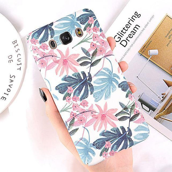 Planet Gates SJ3268 / for A3 2016 A310 USLION Case for Samsung Galaxy A8 A6 A7 A5 A3 J7 J5 J3 J2 Prime Flower Phone Cover Cases For Samsung Note 9 8 S9 S8 Plus S7 Edge