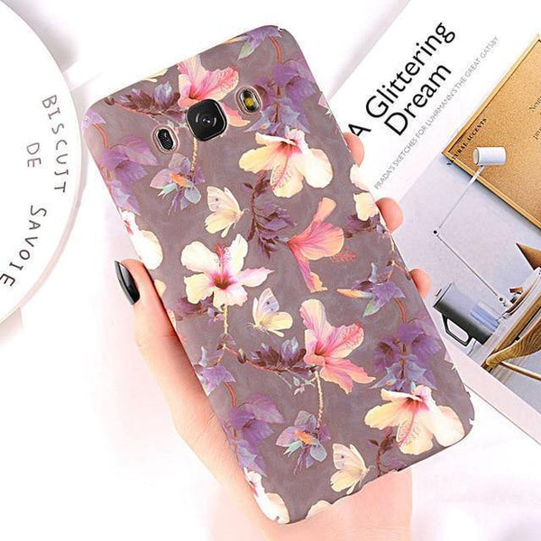 Planet Gates SJ3270 / for A3 2016 A310 USLION Case for Samsung Galaxy A8 A6 A7 A5 A3 J7 J5 J3 J2 Prime Flower Phone Cover Cases For Samsung Note 9 8 S9 S8 Plus S7 Edge