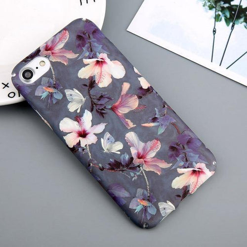 Planet Gates SJ3270 / For iPhone 6 6s USLION Case For iPhone 7 6 X XR XS Max Flower Cherry Tree Hard PC Phone Cases Candy Colors Leaves Cover For iPhone 6 6s 7 8 Plus