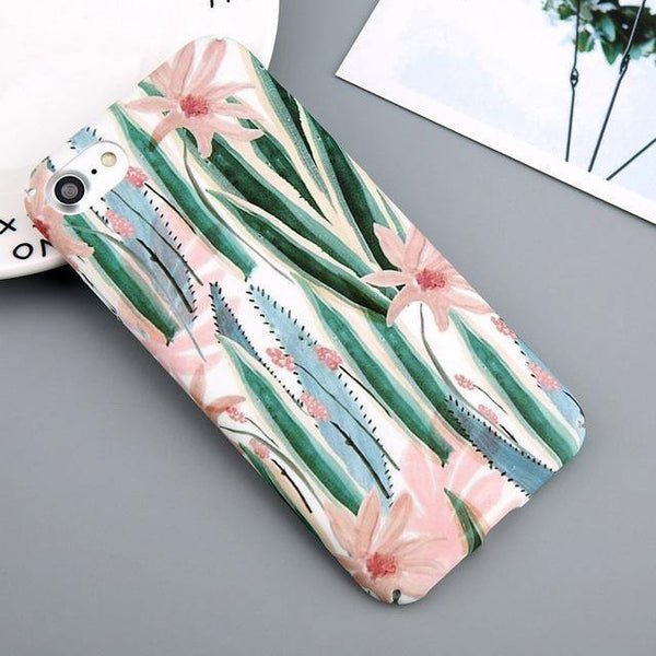 Planet Gates SJ5478 / For iPhone 6 6s USLION Case For iPhone 7 6 X XR XS Max Flower Cherry Tree Hard PC Phone Cases Candy Colors Leaves Cover For iPhone 6 6s 7 8 Plus