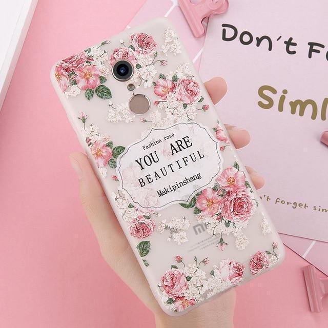 Planet Gates SJ5618 / For Xiaomi A1 USLION 3D Flower Phone Case For Xiaomi POCOPHONE F1 8 8 SE 6 6X Mix 2 Redmi 6 6 Pro 4X 5A 4 5 Plus Note 4 5 4X 5A Soft TPU Cover