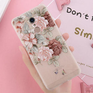 USLION 3D Flower Phone Case For Xiaomi POCOPHONE F1 8 8 SE 6 6X Mix 2 Redmi 6 6 Pro 4X 5A 4 5 Plus Note 4 5 4X 5A Soft TPU Cover - Planet Gates