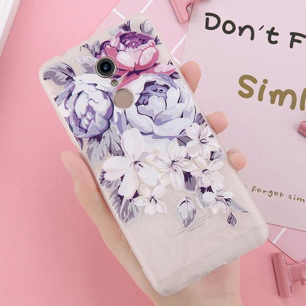 USLION 3D Flower Phone Case For Xiaomi POCOPHONE F1 8 8 SE 6 6X Mix 2 Redmi 6 6 Pro 4X 5A 4 5 Plus Note 4 5 4X 5A Soft TPU Cover - Planet Gates