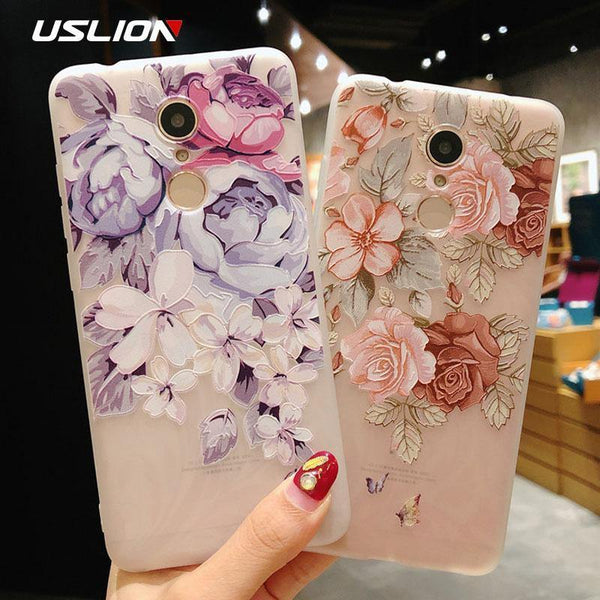 Planet Gates SJ5620 / For Xiaomi 6 USLION 3D Flower Phone Case For Xiaomi POCOPHONE F1 8 8 SE 6 6X Mix 2 Redmi 6 6 Pro 4X 5A 4 5 Plus Note 4 5 4X 5A Soft TPU Cover