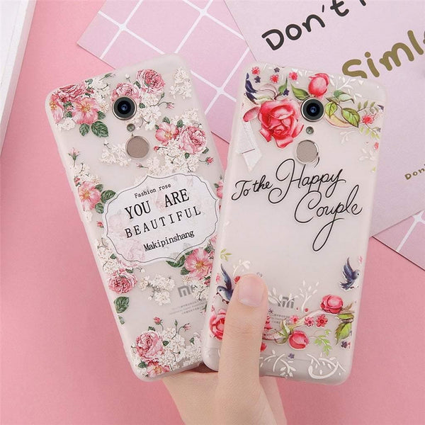 Planet Gates SJ5620 / For Xiaomi 6 USLION 3D Flower Phone Case For Xiaomi POCOPHONE F1 8 8 SE 6 6X Mix 2 Redmi 6 6 Pro 4X 5A 4 5 Plus Note 4 5 4X 5A Soft TPU Cover