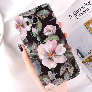 Planet Gates SJ6207 / for A5 2016 A510 USLION Flower Phone Case for Samsung Galaxy S9 S8 Plus S7 Edge Note 9 8 A8 A6 A7 A5 A3 J7 J5 J3 J2 Prime Cover Hard PC Cases