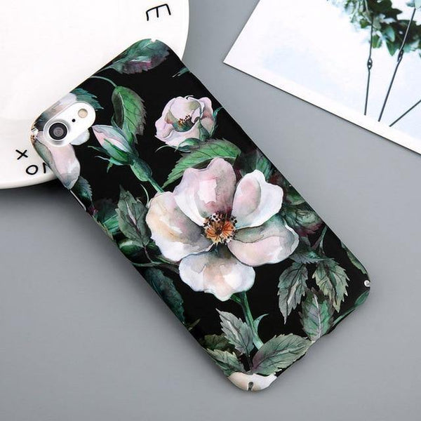 Planet Gates SJ6207 / For iPhone 6 6s USLION Case For iPhone 7 6 X XR XS Max Flower Cherry Tree Hard PC Phone Cases Candy Colors Leaves Cover For iPhone 6 6s 7 8 Plus