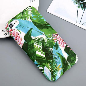 Planet Gates SJ6276 / For iPhone 6 6s USLION Case For iPhone 7 6 X XR XS Max Flower Cherry Tree Hard PC Phone Cases Candy Colors Leaves Cover For iPhone 6 6s 7 8 Plus