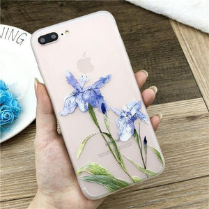 Planet Gates SJ7530 / For iPhone X USLION Lotus Flower Case For iPhone 8 Plus XS Max XR 3D Relief Rose Floral Phone Case For iPhone X 7 6 6S Plus 5 SE TPU Cover