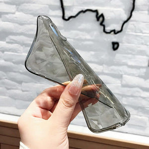 Planet Gates SJ8571 Black / For iPhone X USLION Clear Diamond Pattern Case For iPhone XR XS MAX X 8 7 6 Plus Soft TPU Phone Cover For iPhone 7 6s Plus Transparent Cases