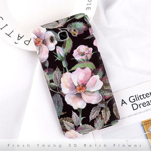 Planet Gates SJ9138 / for A5 2016 A510 USLION Flower Phone Case for Samsung Galaxy S9 S8 Plus S7 Edge Note 9 8 A8 A6 A7 A5 A3 J7 J5 J3 J2 Prime Cover Hard PC Cases