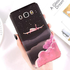 Planet Gates SJ9138 / for A5 2016 A510 USLION Flower Phone Case for Samsung Galaxy S9 S8 Plus S7 Edge Note 9 8 A8 A6 A7 A5 A3 J7 J5 J3 J2 Prime Cover Hard PC Cases
