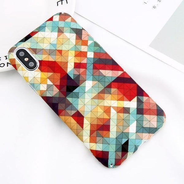 Planet Gates SJ9194 / For iPhone X USLION Marble Phone Case For iPhone XS Max XR X Cherry Rose Floral Camellia Flower Case For iPhone 7 8 6 6S Plus Hard PC Cover