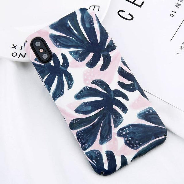 Planet Gates SJ9269 / For iPhone 7 Plus USLION Candy Color Leaf Case For iPhone XR XS MAX X Green Cactus Flower Phone Cases For iPhone 8 7 6 6S Plus Hard PC Full Cover