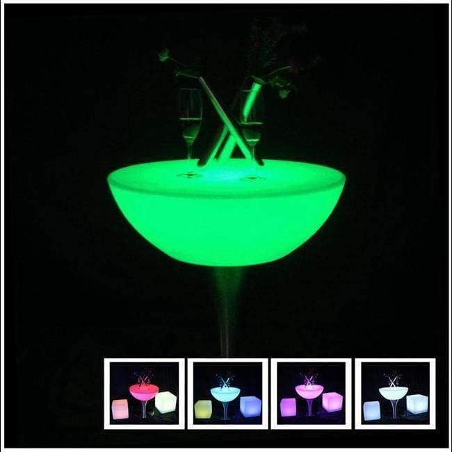 Planet Gates SK-LF18 (D60*H56cm)  Led Bar Furniture Illuminous Glowing Coffee Bar Table with 24 keys remote control For Party Event 2pcs/Lot