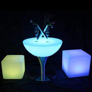 Planet Gates SK-LF18 (D60*H56cm)  Led Bar Furniture Illuminous Glowing Coffee Bar Table with 24 keys remote control For Party Event 2pcs/Lot