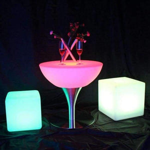 Planet Gates SK-LF18 (D60*H56cm)  Led Bar Furniture Illuminous Glowing Coffee Bar Table with 24 keys remote control For Party Event 2pcs/Lot