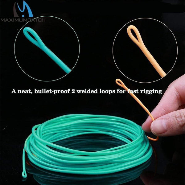 Planet Gates Skagit Shooting Head Fly Fishing Line With 2 Welded Loops 17-29FT 200-650gr Double Color Floating Fly Line