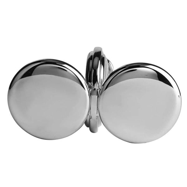 Planet Gates Skeleton Mechanical Pocket Watch for Men Steampunk Silver Hand Winding Watches