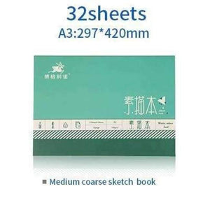 Planet Gates sketch book A3 1 Piece Professional Watercolor/Sketch Paper 16/32Sheets Hand Painted Water-soluble Book Creative Office School Art Supplies