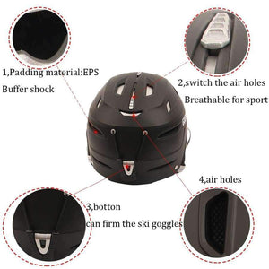 Planet Gates Ski Helmet Ultralight Women ABS+EPS CE EN-1077 Skiing Helmet Adult Outdoor Sports Skateboard Snowboard Helmet Men