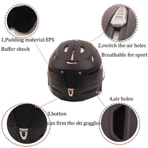 Planet Gates Ski Helmet Ultralight Women ABS+EPS CE EN-1077 Skiing Helmet Adult Outdoor Sports Skateboard Snowboard Helmet Men