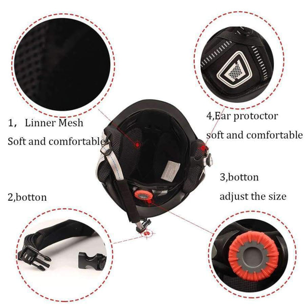 Planet Gates Ski Helmet Ultralight Women ABS+EPS CE EN-1077 Skiing Helmet Adult Outdoor Sports Skateboard Snowboard Helmet Men