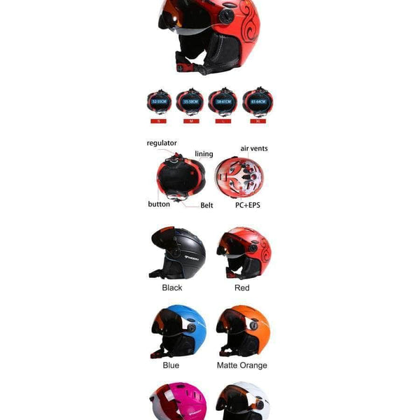 Planet Gates Skiing Helmet Integrally-molded PC+EPS CE Certificate Adult Ski Helmet Outdoor Sports Snowboard/Skateboard Helmet