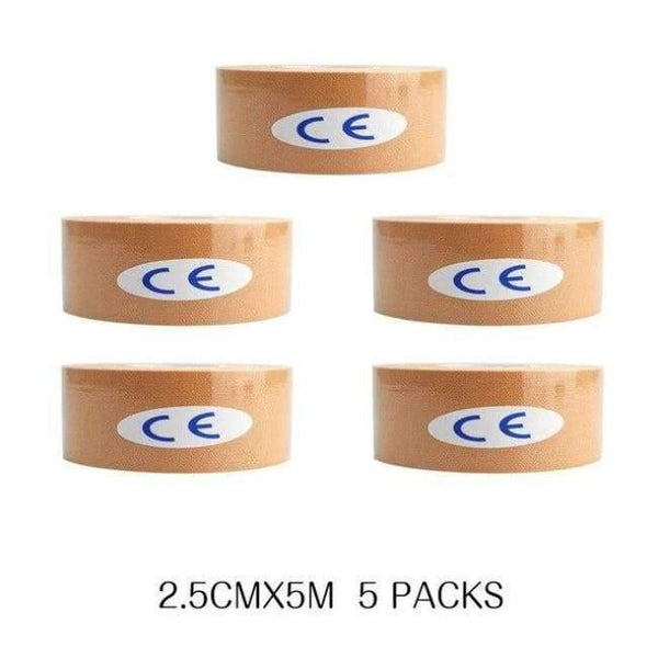 Planet Gates Skin 5 Pcs/lot Sport Safety Kinesiology Tape Roll Kinesio Muscle Adhesive Bandage Protective Gear Knee Elbow Brace Suppor 2.5cm*5m
