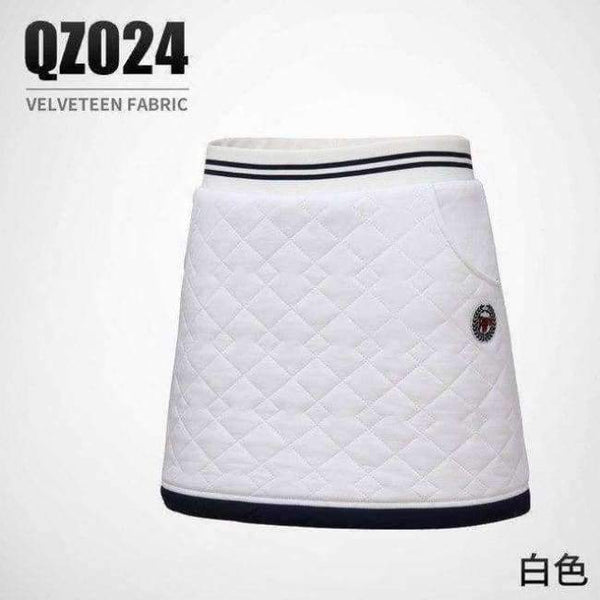 Planet Gates skirt white / S Golf Jacket Clothes Women Thicken Velvet Suits Spring Vests Lady Skirts Set Safety Pants Inside Sportswear Ball Clothes