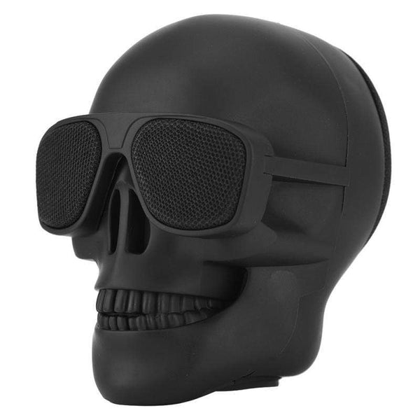 Planet Gates Skull Head Speaker Portable Mini Wireless Stereo Speaker HD Sound Unique Enhanced Bass Sunglass Skull Shape Speaker