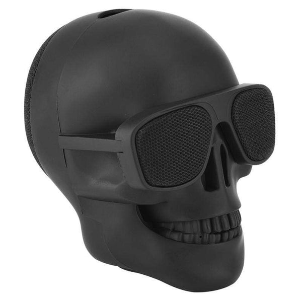 Planet Gates Skull Head Speaker Portable Mini Wireless Stereo Speaker HD Sound Unique Enhanced Bass Sunglass Skull Shape Speaker